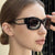 Damen modische Katzenaugen-Sonnenbrille mit stilvollem Rahmen und UV-Schutz Brehn