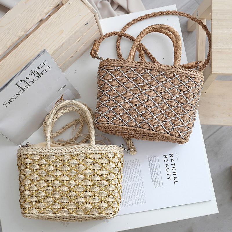 Stilvolle Rattan-Handtasche Brehn