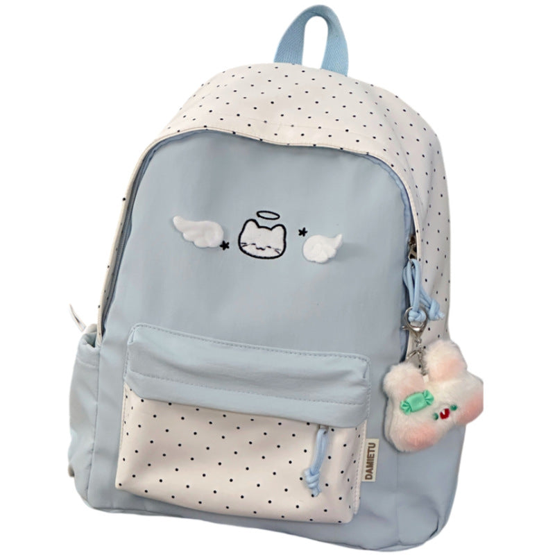 Süßer Charakter gestickter Rucksack Brehn