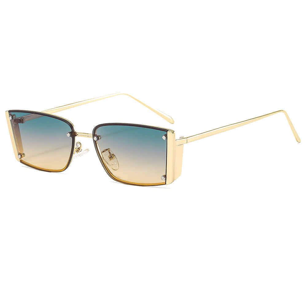 Damen Modische Sonnenbrille mit extravagantem geometrischen Rahmen Brehn