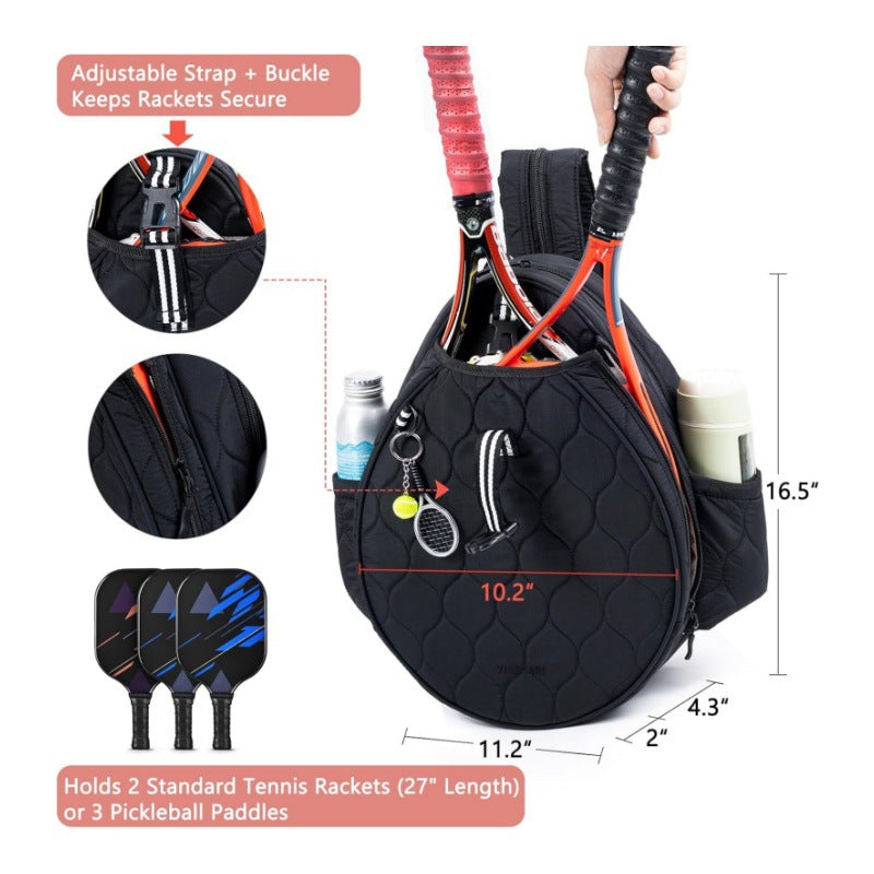 Stylische Tennisracket-Rucksack