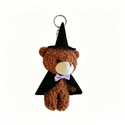 Kuscheliger Halloween-Teddybär Schlüsselanhänger