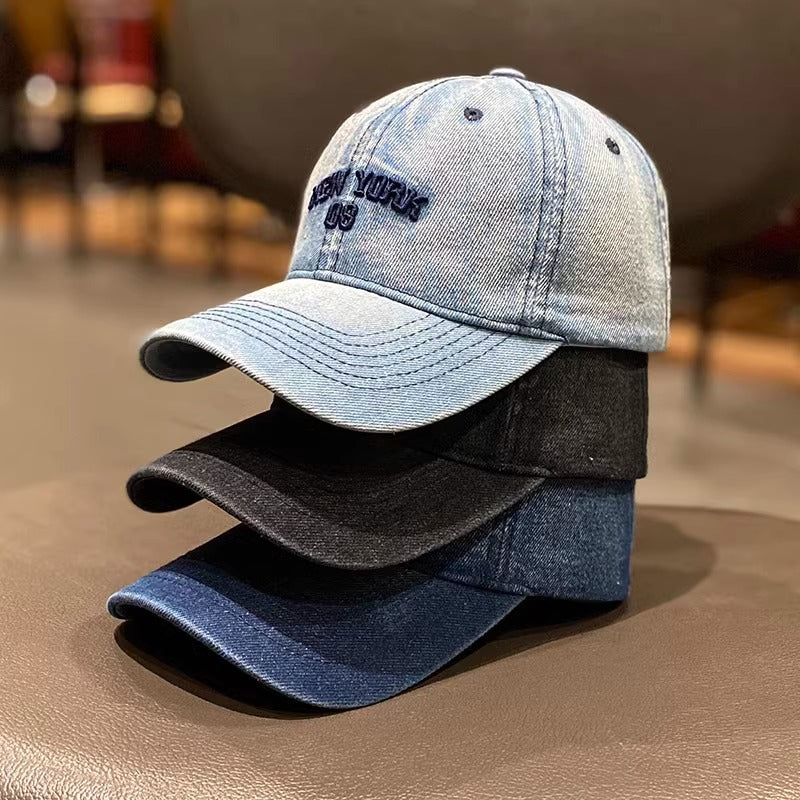 Damen Vintage-inspirierte Denim Baseballmütze Brehn