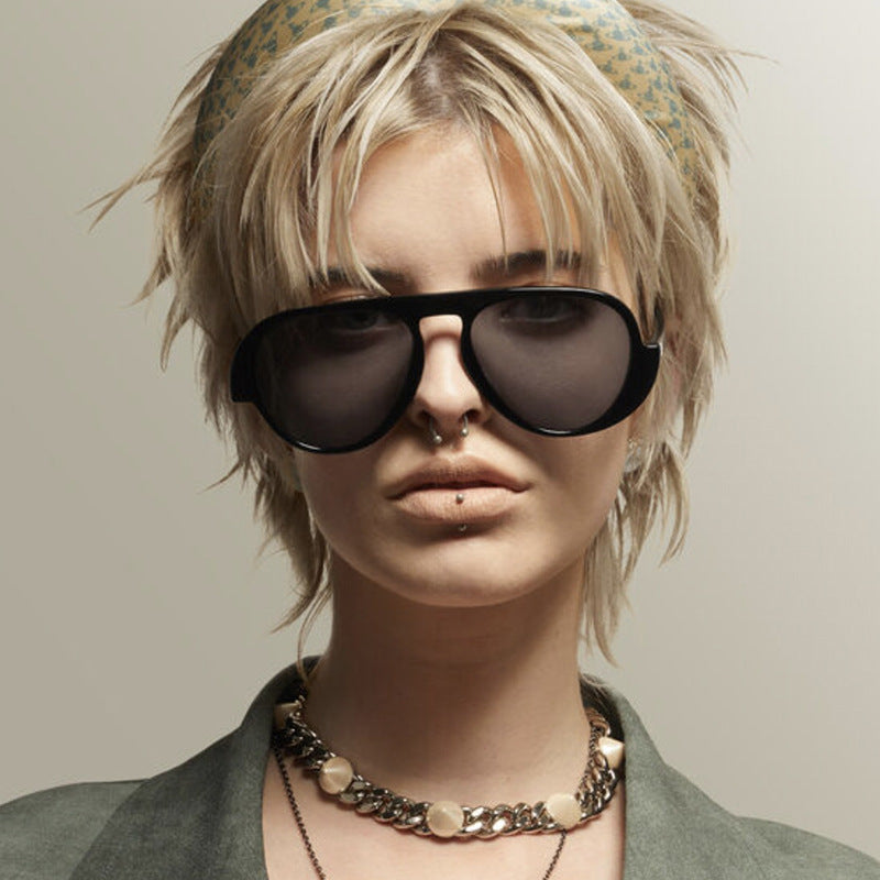 Damen Sonnenbrille mit einzigartigem Retro-Rahmen und UV-Schutz Brehn