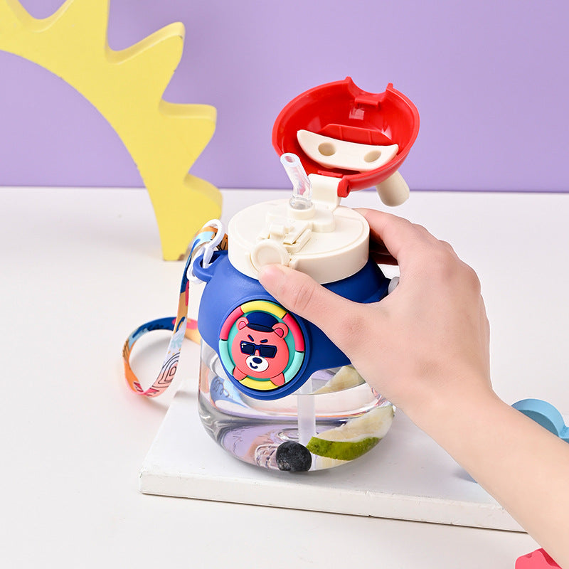 Damen Kinder-Trinkflasche mit lustigem Kaninchen-Design Brehn