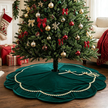 Eleganter Samt Weihnachtsbaumrock