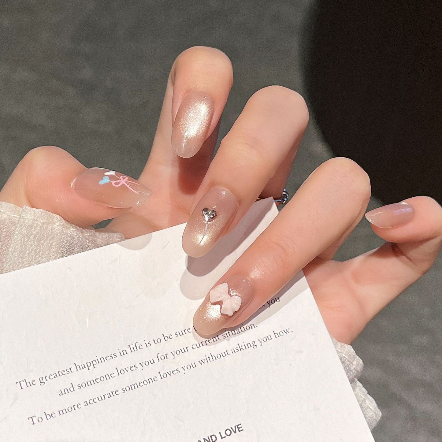 Dekorative 3D Nagelkunst Extensions Brehn