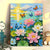 Elegante Floral Lotus Leinwand Kunst Brehn