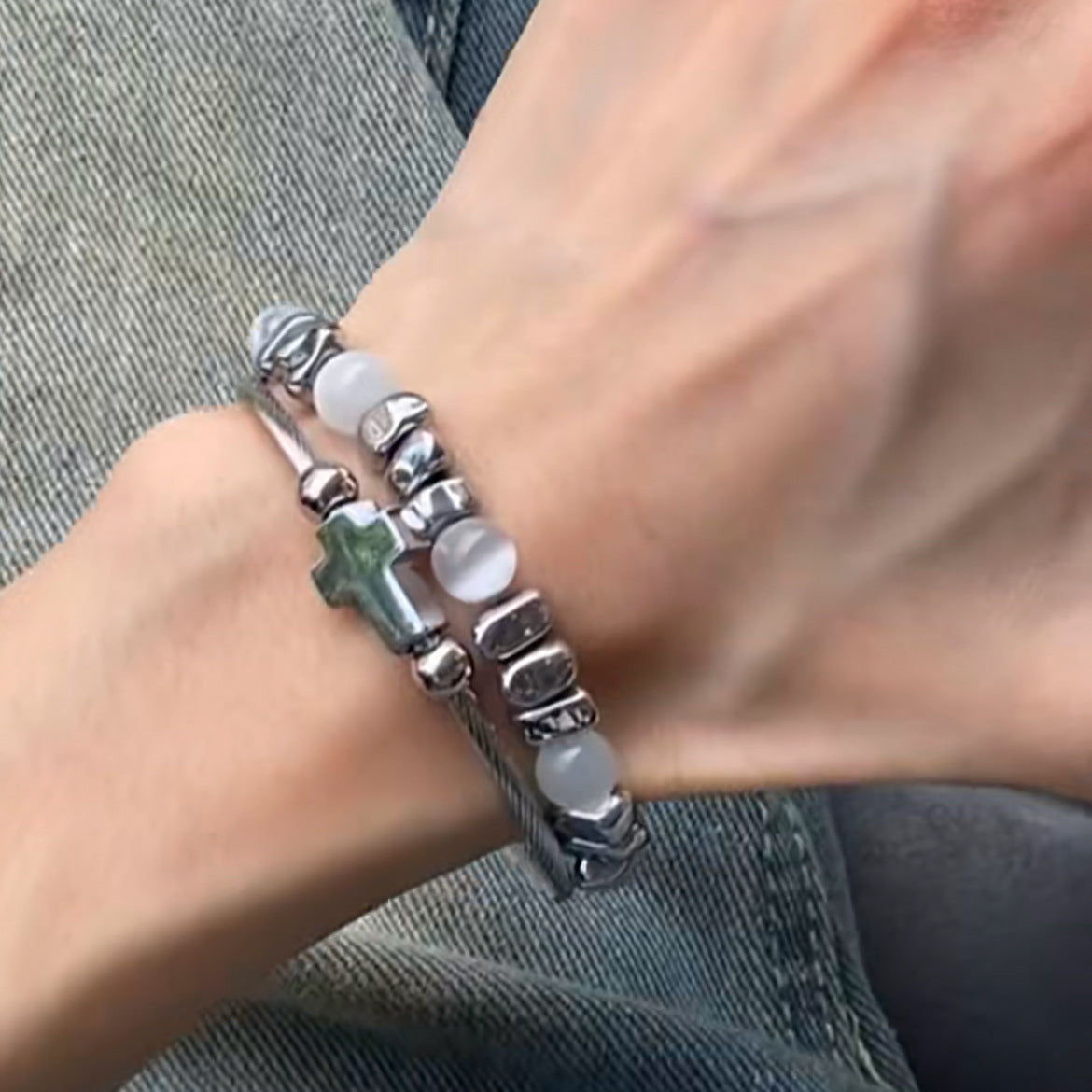 Elegante Perlen Charme Armband Brehn