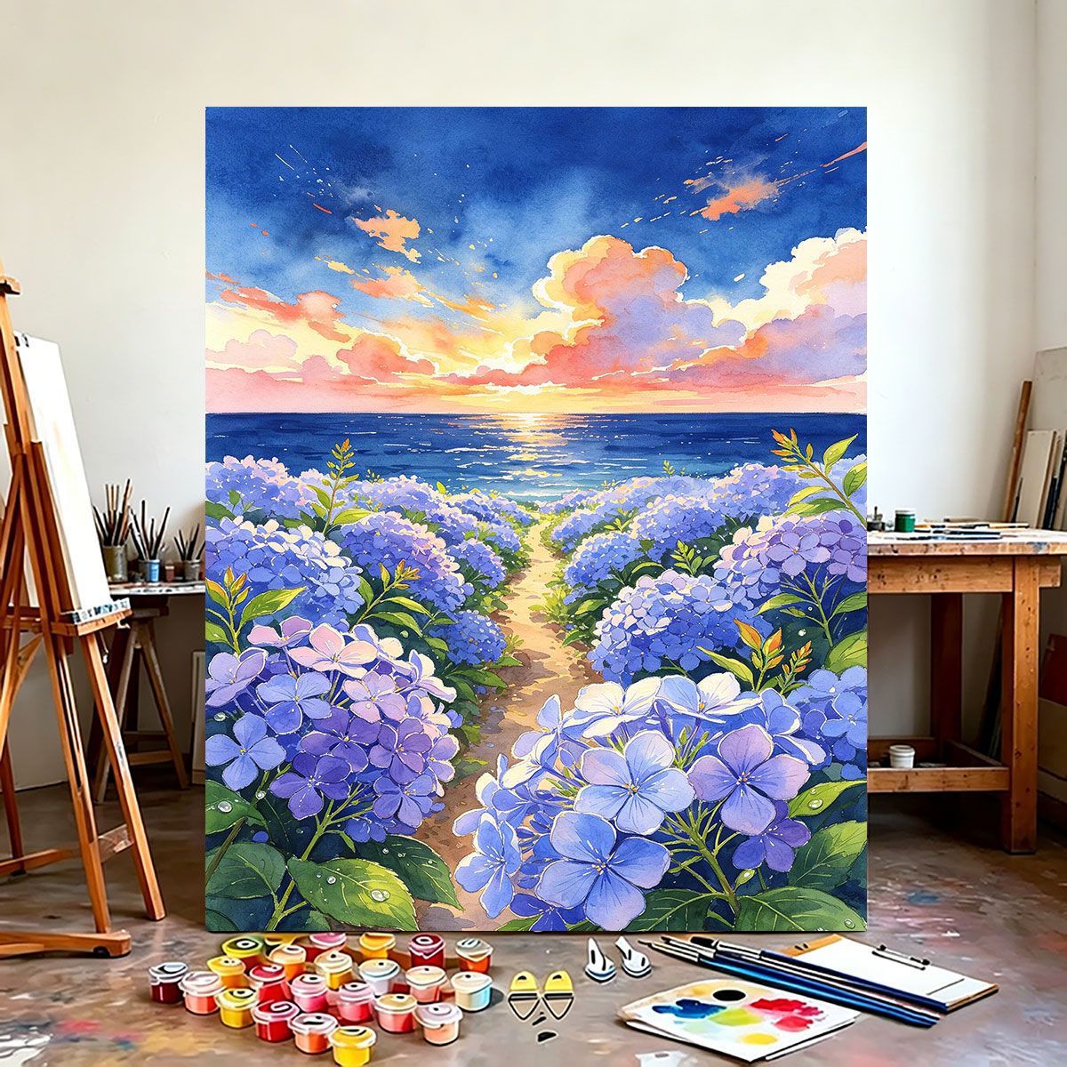 Floral-Theme Wandkunst Leinwanddruck Brehn