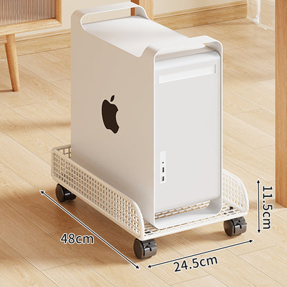 Rolling Mesh CPU Tower Stand mit verriegelbaren Rollen