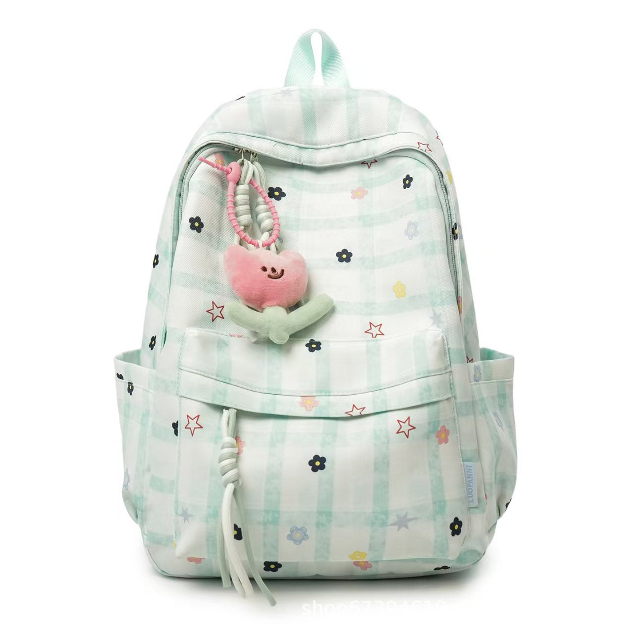Verspielt Gittermuster Rucksack Brehn
