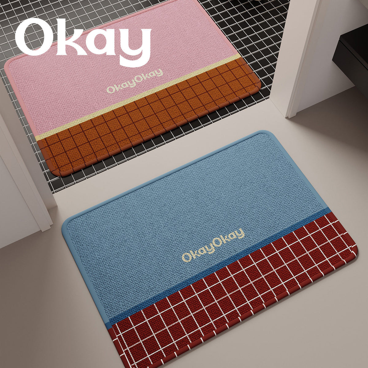 Non-Slip Decorative Low-Profile Entryway Doormat