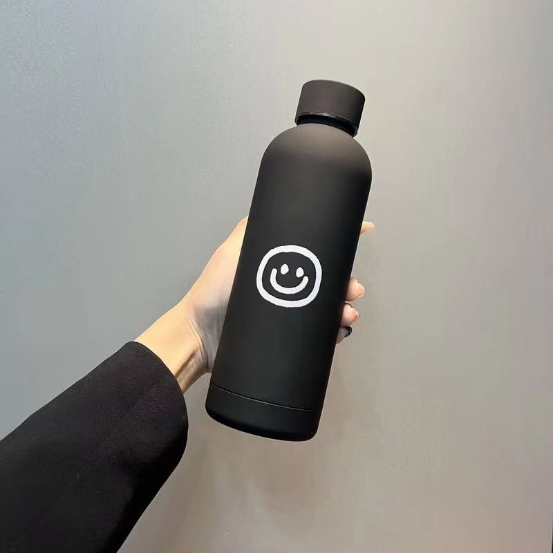 Damen Isoliertrinkflasche mit fröhlichem Lächelmotiv Brehn