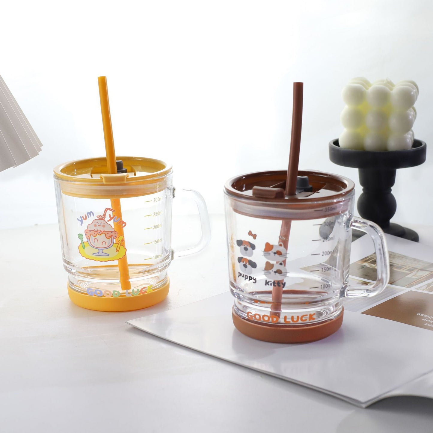 Damen kreativer Trinkbecher mit besonderem Motiv Brehn