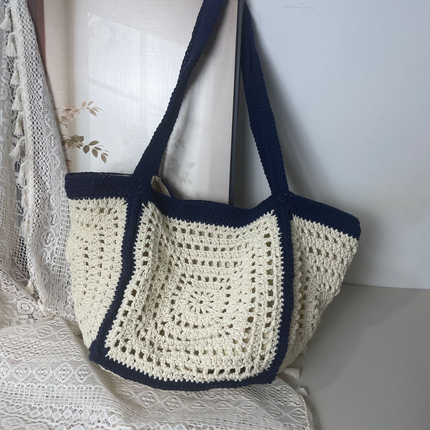 Handgefertigte Stricktasche Brehn