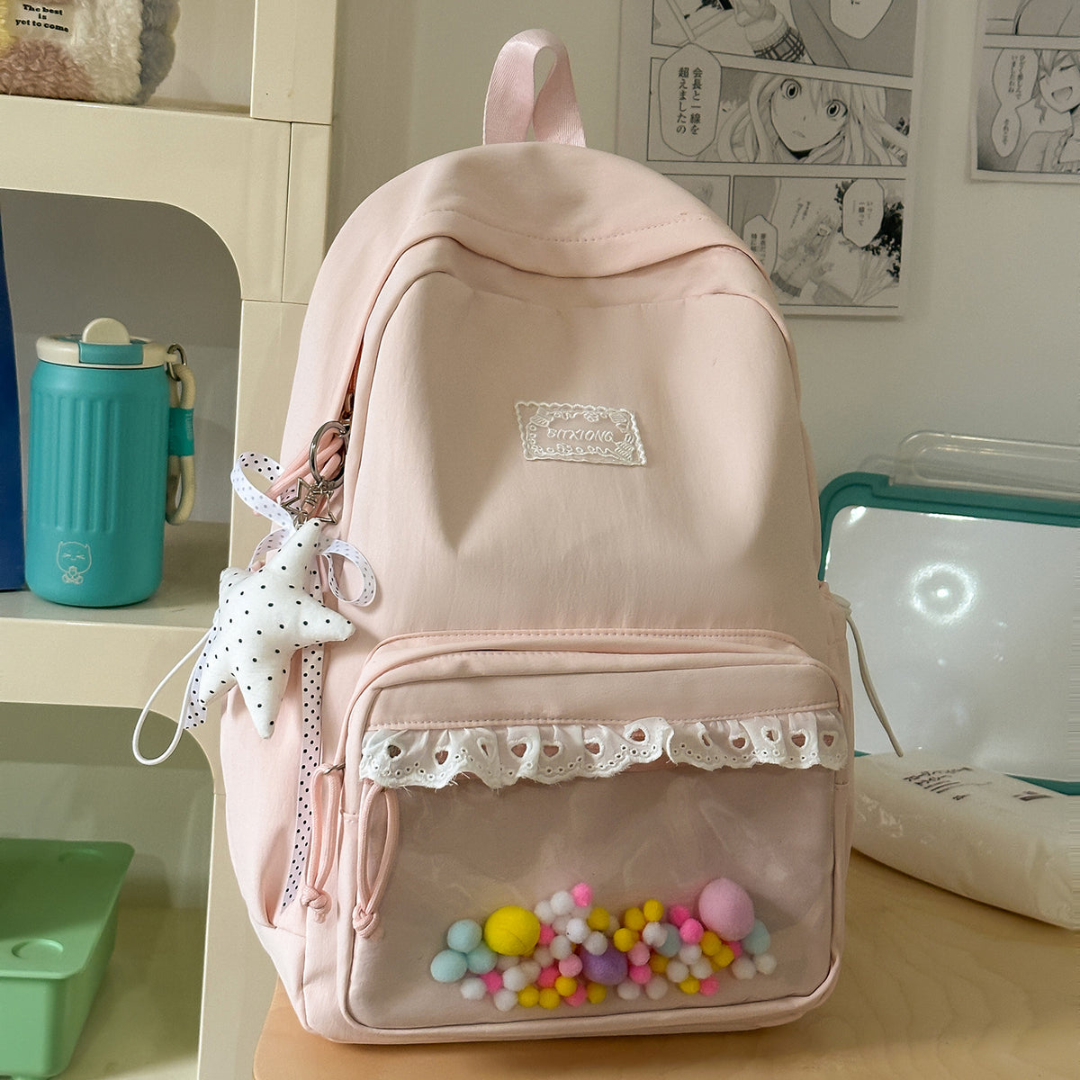 Stylischer Rüsch-Rucksack Brehn