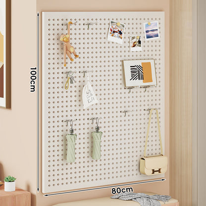 Wandmontiertes Lochplatten-Organisationspaneel mit modularen Haken