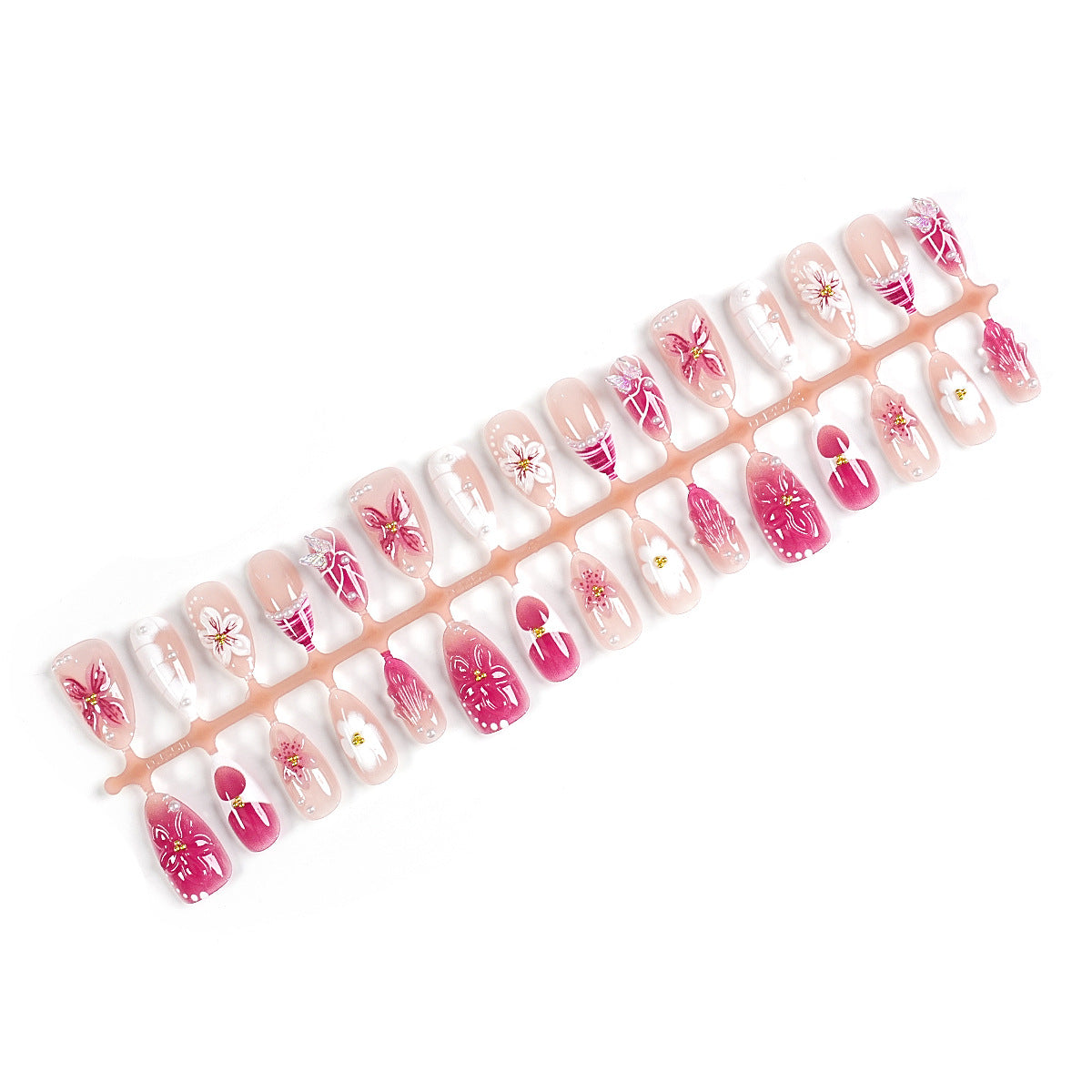 Premium Press-On Nail Art Kit mit Zubehör