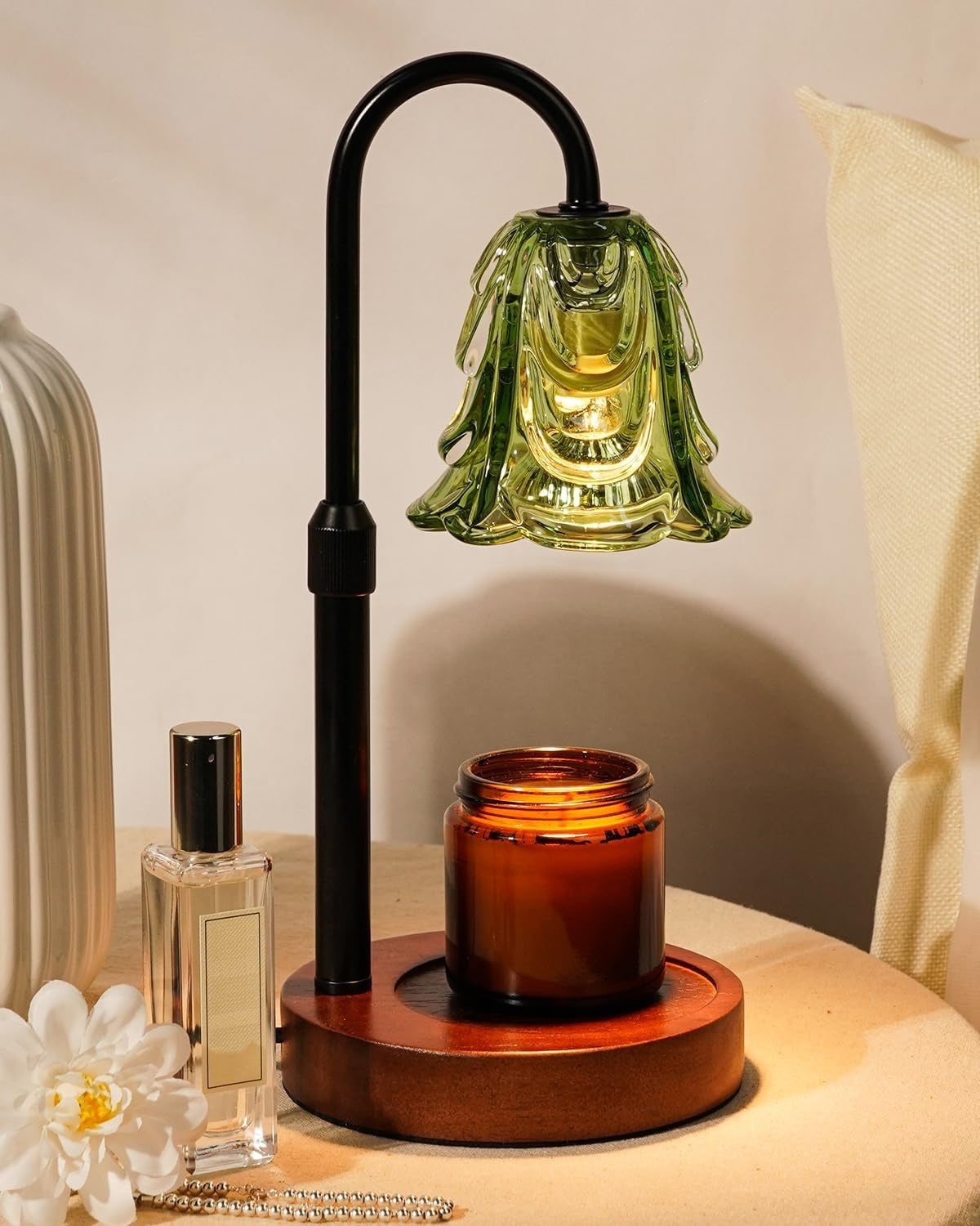Elegante Tischlampe aus Glas