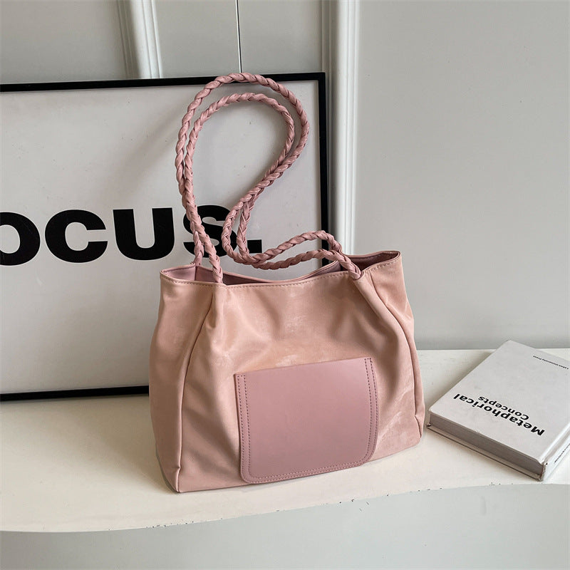 Modische geflochtene Griff Tote Bag Brehn
