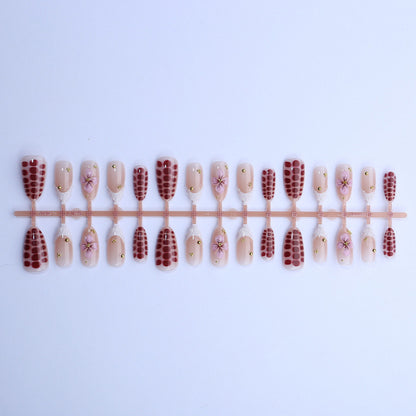 Floral Art Press-On Nail Set Brehn