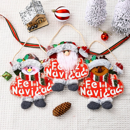 Festliche Weihnachtsbaumdekoration mit Schneemann-Motiv Brehn