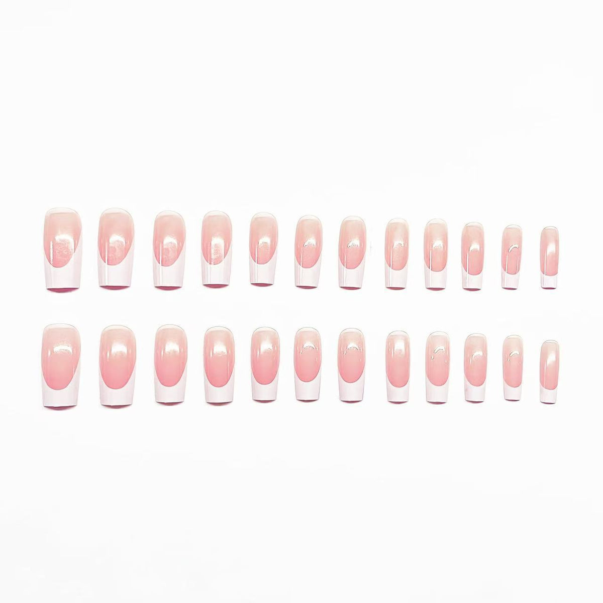 Stylisches French Tip Nail and Toe Set Brehn