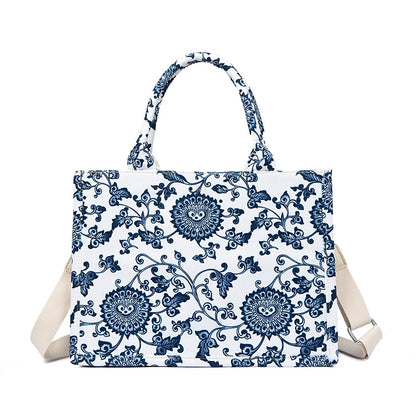 Blumenmuster Schultertasche Brehn