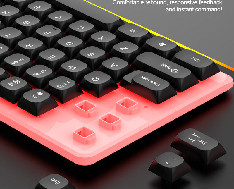 Gaming-Tastatur mit LED-Hintergrundbeleuchtung Brehn