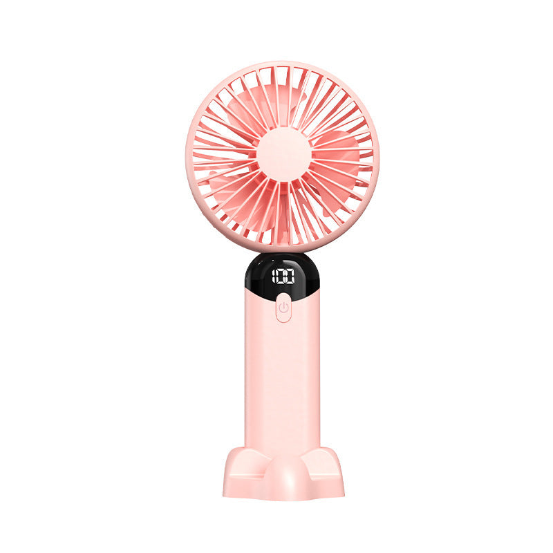 Unisex nan wiederaufladbarer tragbarer Hand- und Tischventilator mit LED-Batteriestatusanzeige Brehn