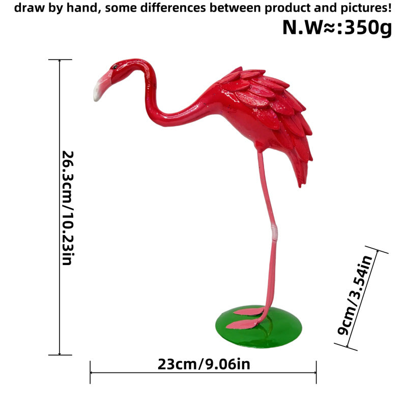 Dekorative Flamingo Skulptur Brehn