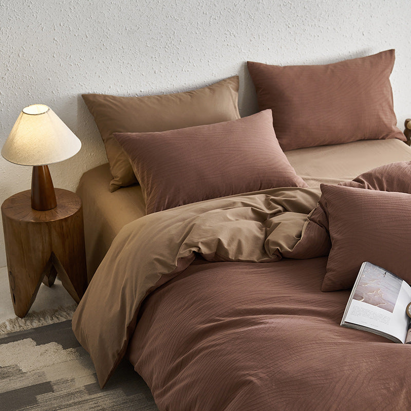 Strukturiertes Luxus Bettbezug Set