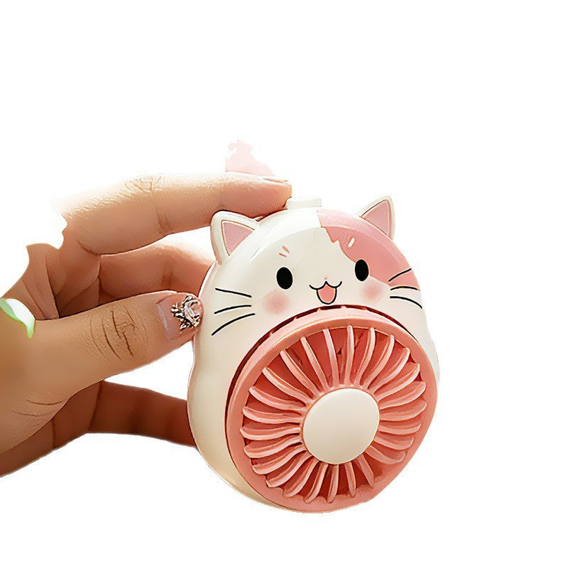Damen Tragbarer Handventilator mit süßem Katzen-Design Brehn