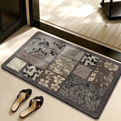 Künstlerischer Patchwork-Teppich