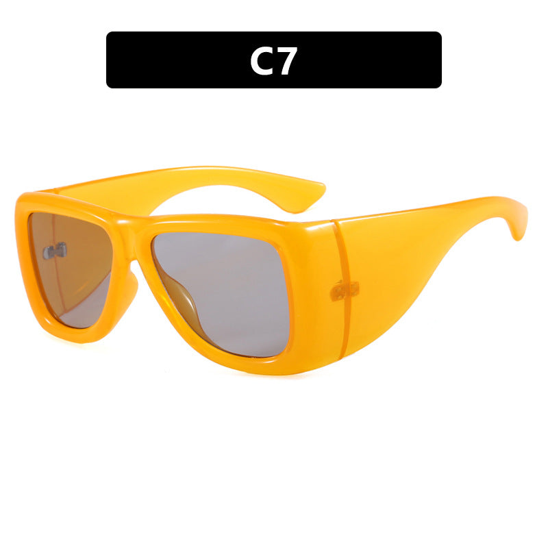 Damen trendige oversized Sonnenbrille mit markantem Schildpatt-Design Brehn