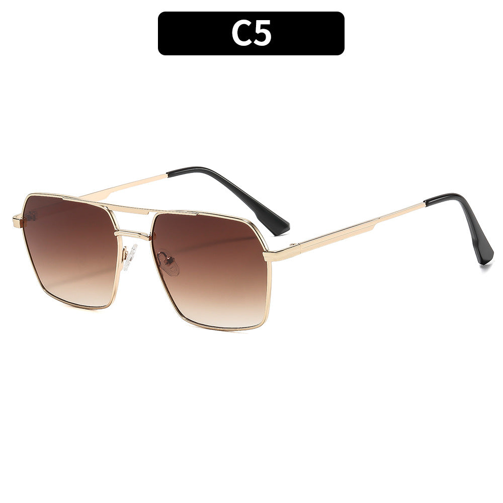 Oversized Quadrat-Sonnenbrille mit Verlaufslinsen