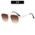 Oversized Quadrat-Sonnenbrille mit Verlaufslinsen