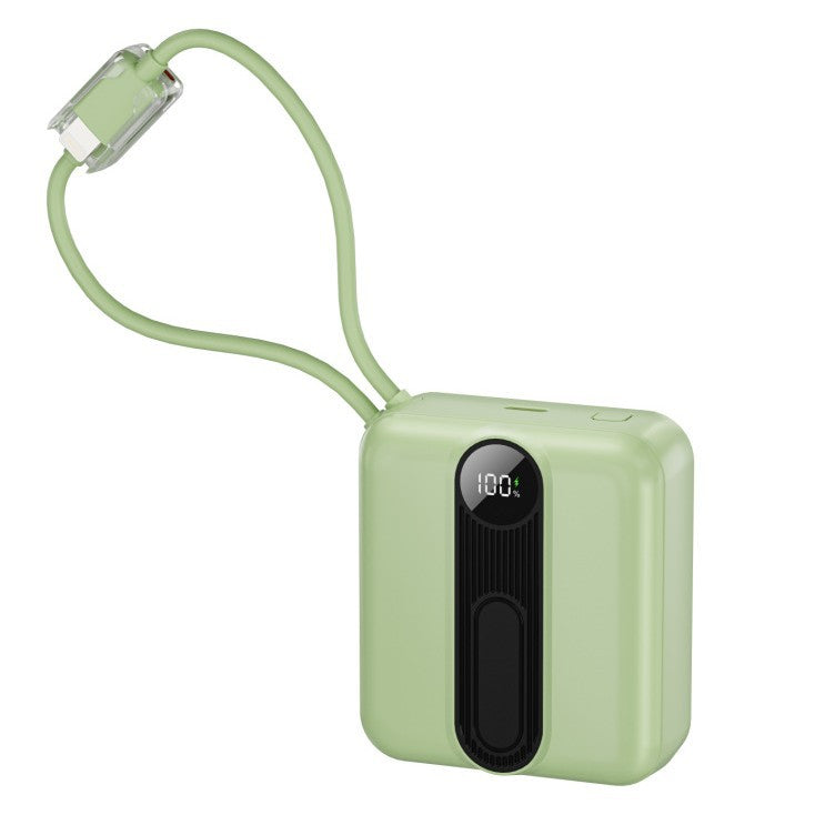 Tragbare Powerbank mit Integrierten Schnellladekabeln und Digitaler Ladestandanzeige Brehn