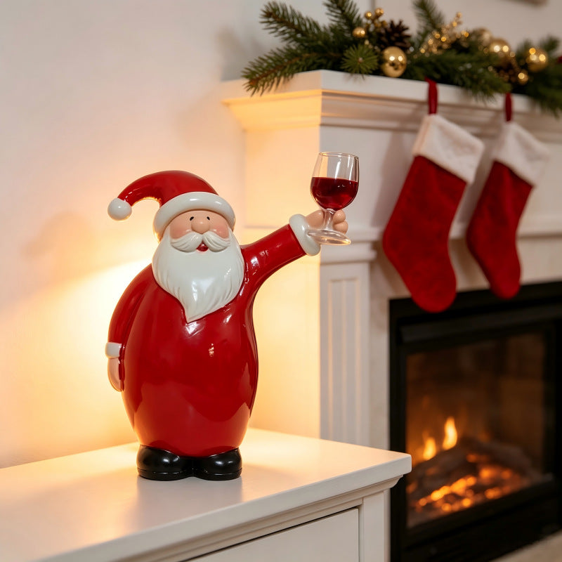 Lustige Weihnachtsmannfigur mit Bierkrug Brehn