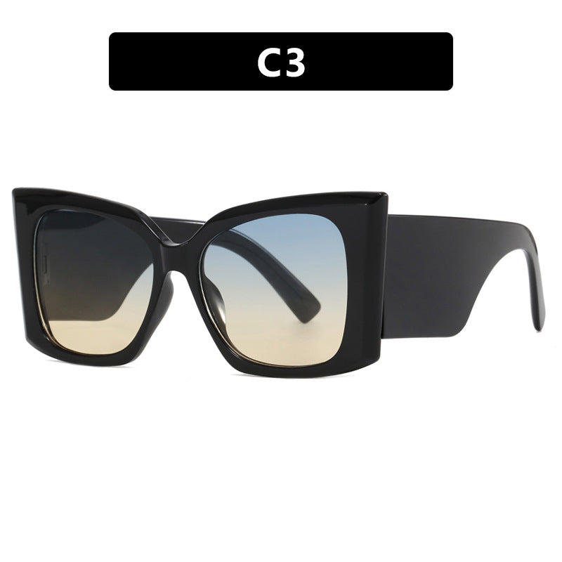 Damen oversized Sonnenbrille mit stylishem Katzenaugen-Rahmen Brehn