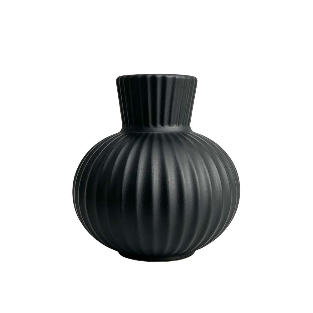 Elegante gerippte Keramikvase Brehn