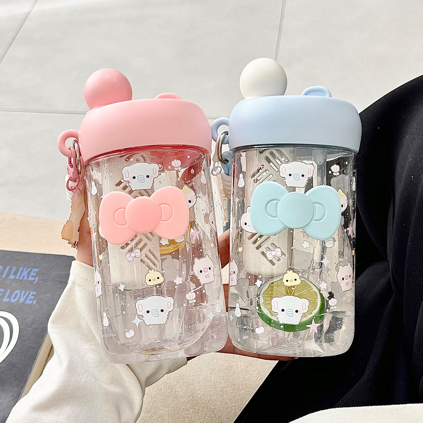 Damen Trinkflasche mit verspieltem Design Brehn
