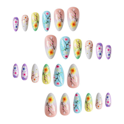 Künstlerische Florale Press-On Nagelkunst Verlängerungen Brehn
