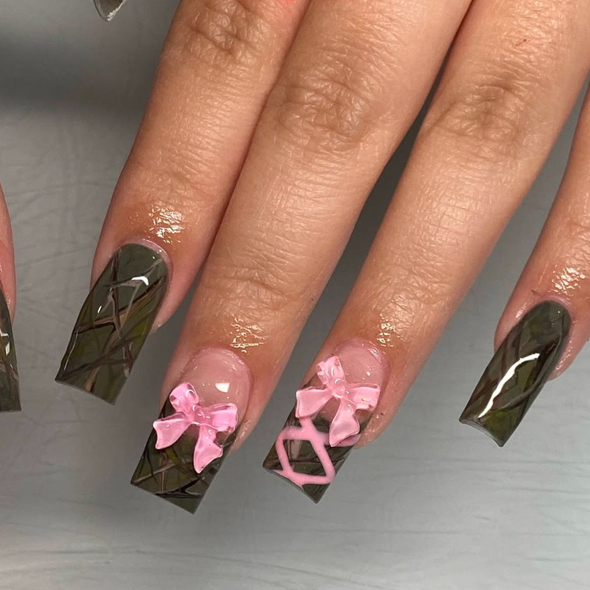 Floral Ombre Nagel Wraps Brehn