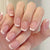 Französische Spitze Acryl Nagelset Brehn