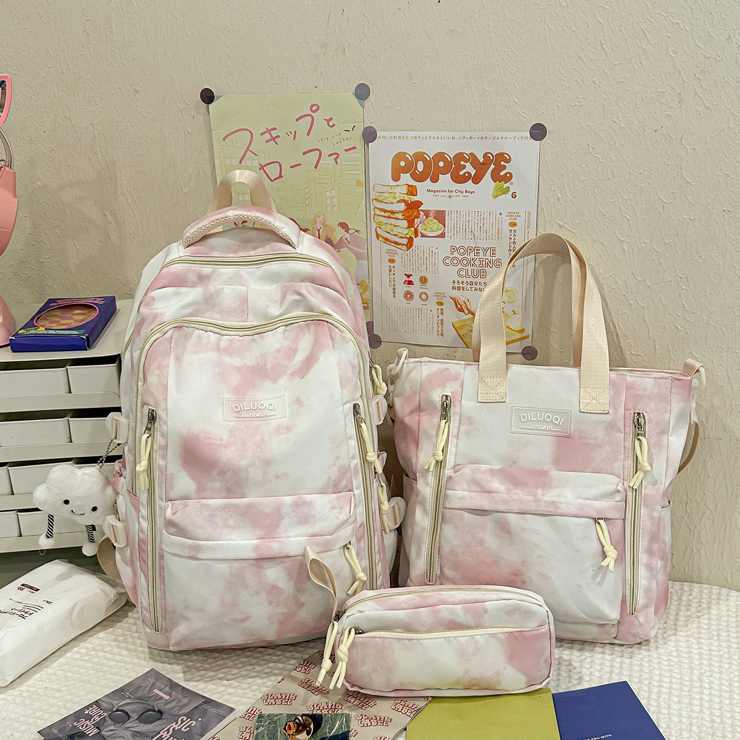 Vielseitiges Multifunktionales Reise-Schulrucksack-Set Brehn