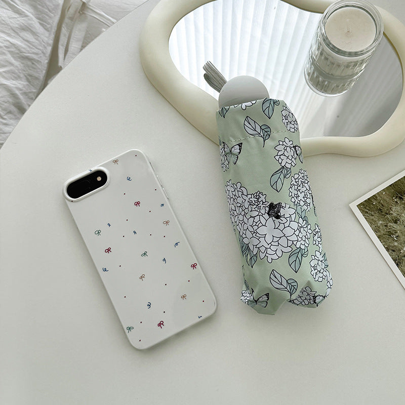 Damen Faltbarer Regenschirm mit innovativem Floral-Design Brehn