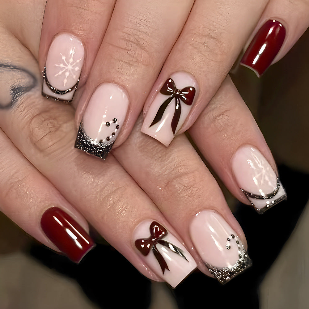 Festive Glamouröse Press-On Nagelkunst Set Brehn