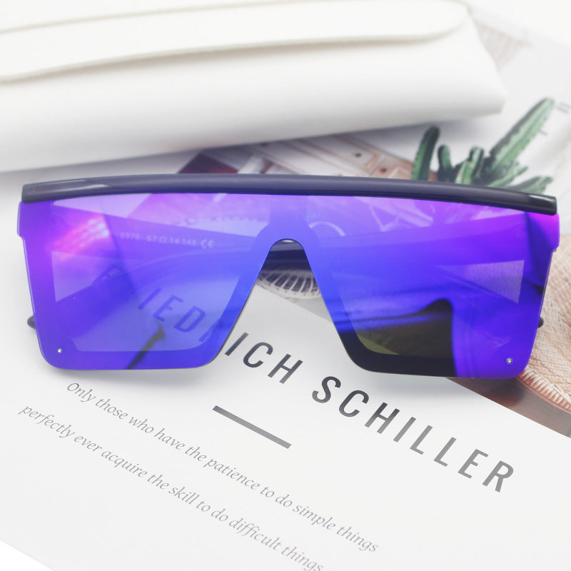 Damen Sportliche Sonnenbrille im trendigen Shield-Design Brehn